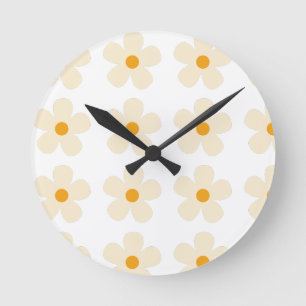 Blume Runde Wanduhr