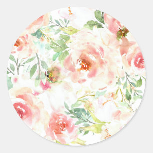 Blume Runder Aufkleber