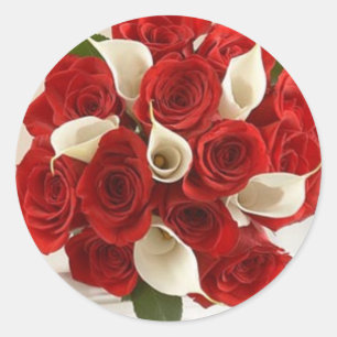 Blume Runder Aufkleber