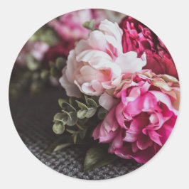 Blume Runder Aufkleber