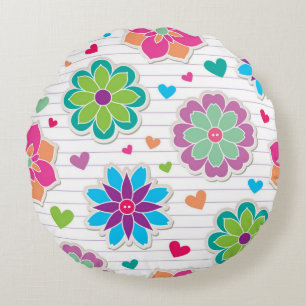 Blume Rundes Kissen