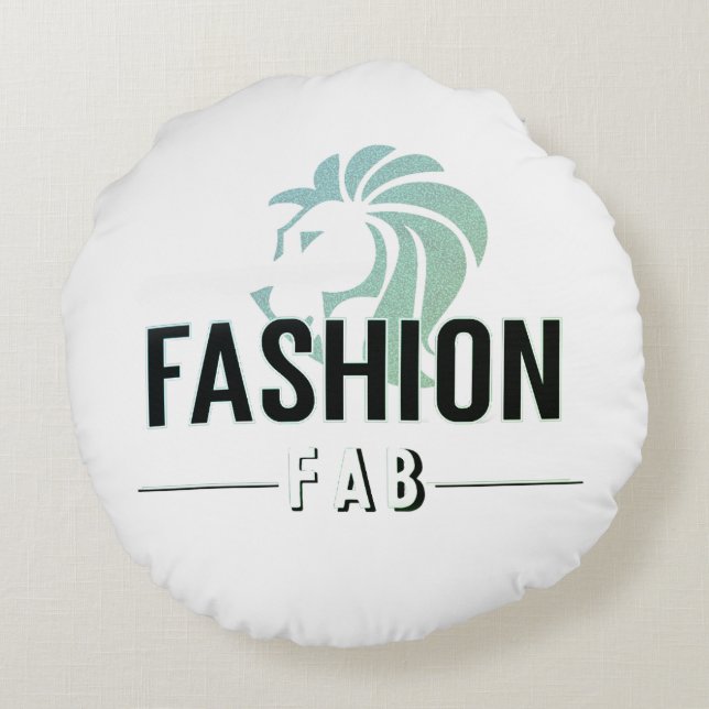 Blume Rundes Kissen (Rückseite)