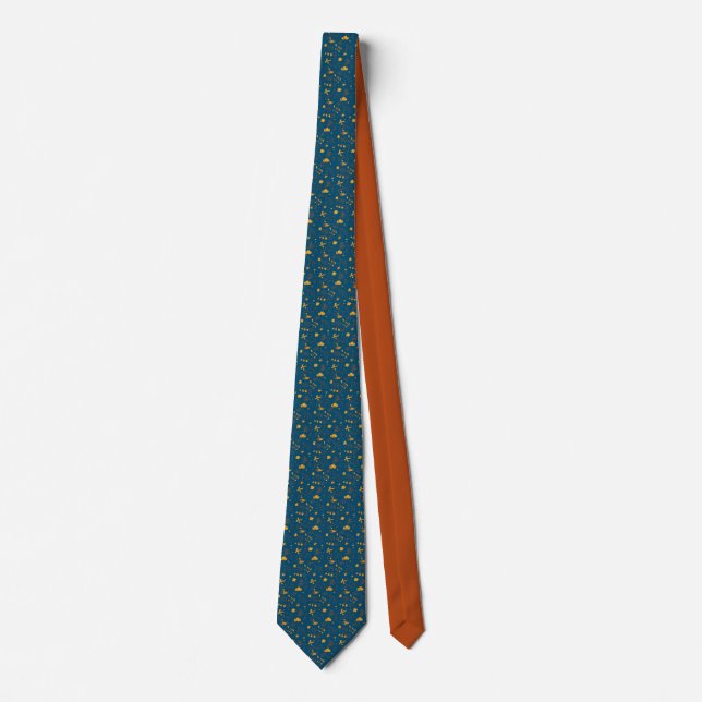 Blume Saffron & Brick Neck Tie Krawatte (Vorderseite)