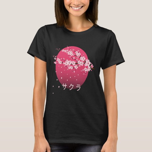 Blume Sakura Tree Hanami T-Shirt (Vorderseite)