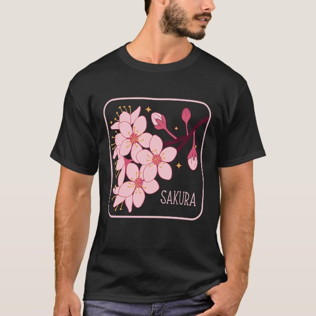 Blume Sakura Tree Hanami T-Shirt (Vorderseite)