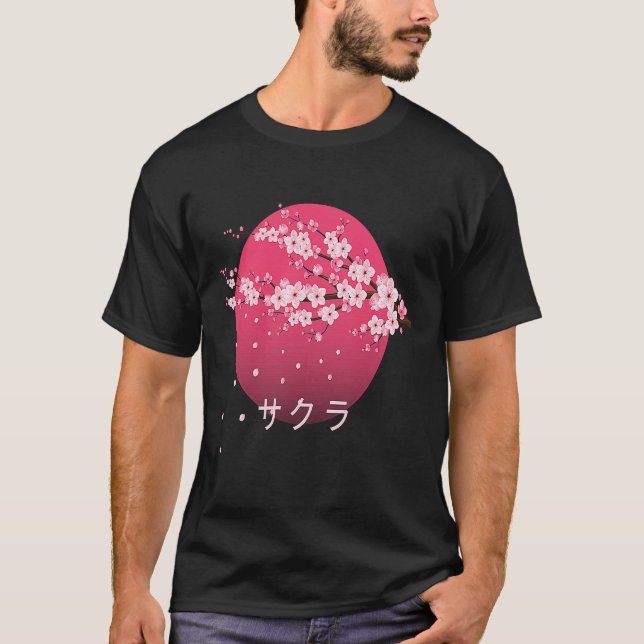Blume Sakura Tree Hanami T-Shirt (Vorderseite)