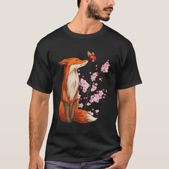 Blume Sakura Trees Ka T-Shirt (Vorderseite)