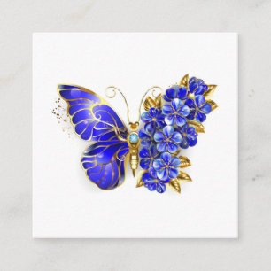 Blume Sapphire Butterfly Begleitkarte