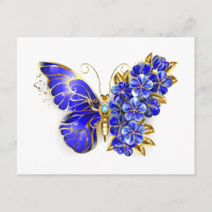 Blume Sapphire Butterfly Begleitkarte