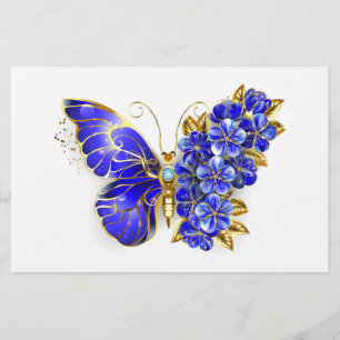 Blume Sapphire Butterfly Briefpapier