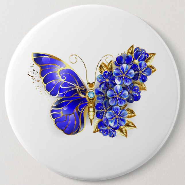 Blume Sapphire Butterfly Button (Vorderseite)