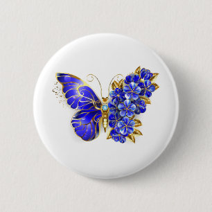 Blume Sapphire Butterfly Button