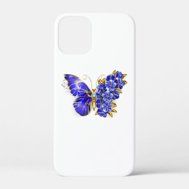 Blume Sapphire Butterfly Case-Mate iPhone Hülle (Rückseite)