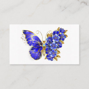 Blume Sapphire Butterfly Empfehlungskarte