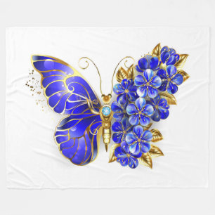Blume Sapphire Butterfly Fleecedecke