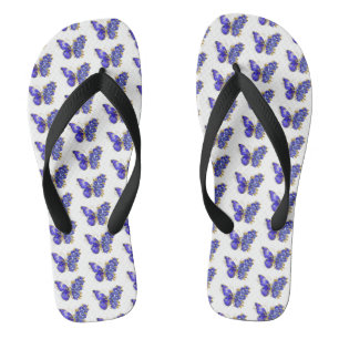 Blume Sapphire Butterfly Flip Flops