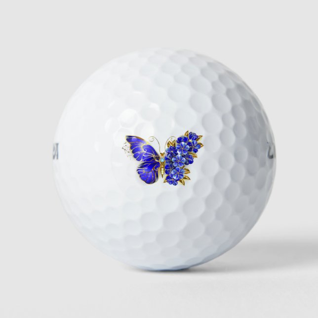 Blume Sapphire Butterfly Golfball (Vorderseite)