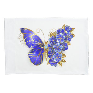 Blume Sapphire Butterfly Kissenbezug