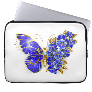 Blume Sapphire Butterfly Laptopschutzhülle
