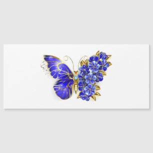 Blume Sapphire Butterfly Magnetkarte