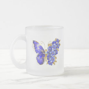 Blume Sapphire Butterfly Mattglastasse
