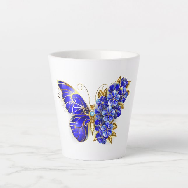 Blume Sapphire Butterfly Milchtasse (Vorderseite)