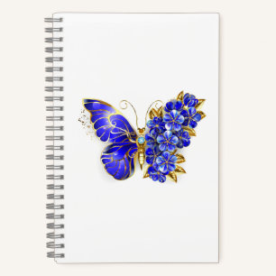 Blume Sapphire Butterfly Notizbuch
