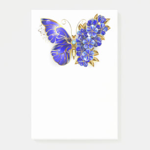 Blume Sapphire Butterfly Post-it Klebezettel
