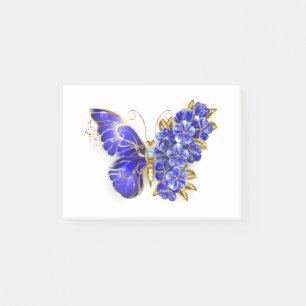 Blume Sapphire Butterfly Post-it Klebezettel