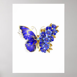 Blume Sapphire Butterfly Poster