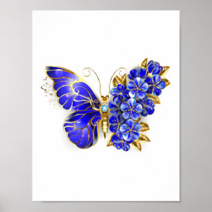 Blume Sapphire Butterfly Poster