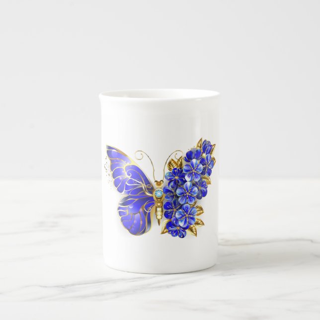 Blume Sapphire Butterfly Prozellantasse (Vorderseite)