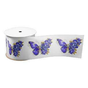 Blume Sapphire Butterfly Satinband
