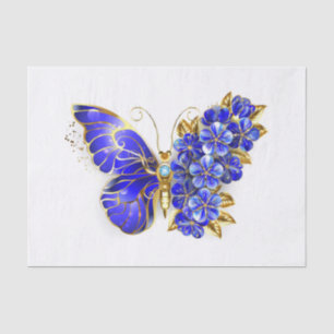 Blume Sapphire Butterfly Seidenpapier