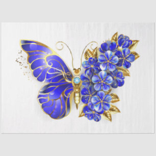 Blume Sapphire Butterfly Seidenpapier