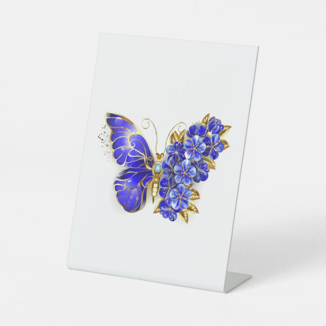 Blume Sapphire Butterfly Sockelschild (Vorderseite)