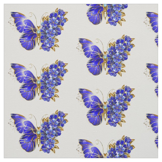 Blume Sapphire Butterfly Stoff (Muster)