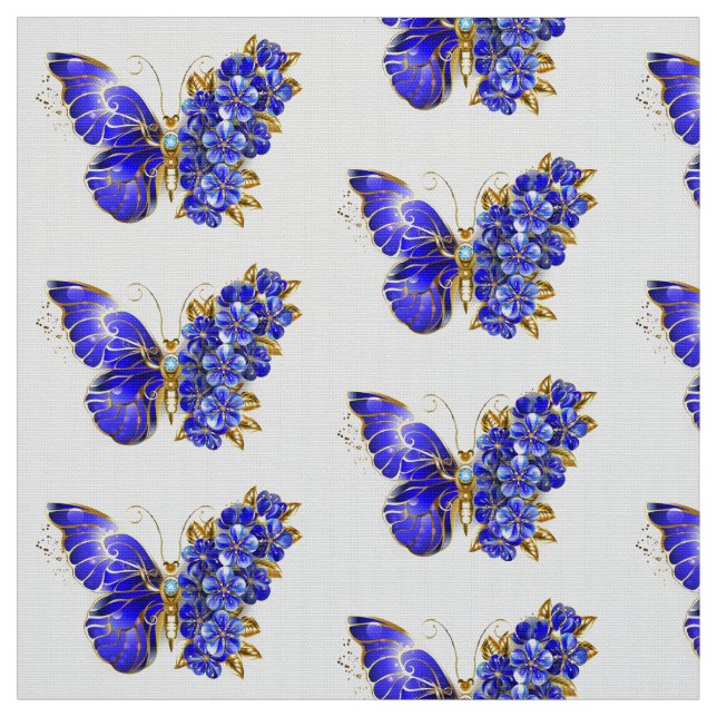 Blume Sapphire Butterfly Stoff (Muster)