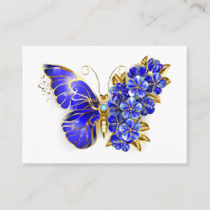 Blume Sapphire Butterfly Telefonnummerkarte