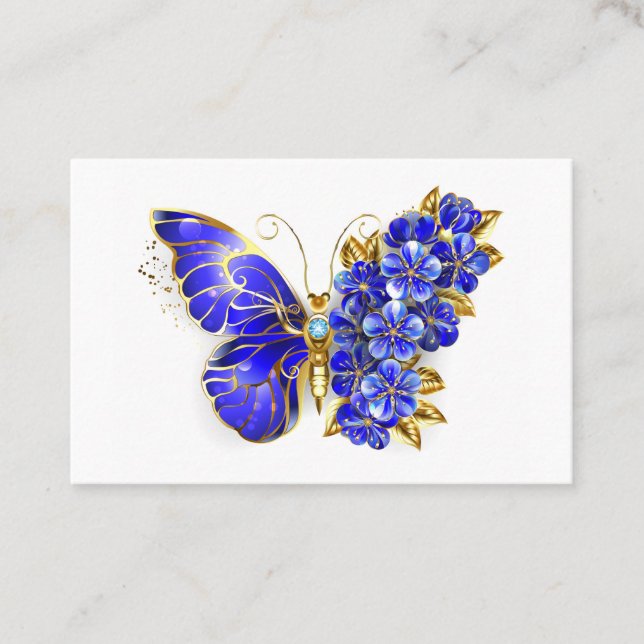Blume Sapphire Butterfly Treuekarte (Vorderseite)