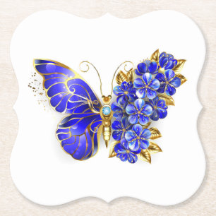 Blume Sapphire Butterfly Untersetzer