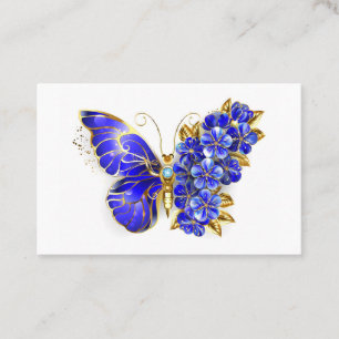 Blume Sapphire Butterfly Visitenkarte