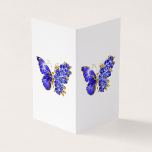 Blume Sapphire Butterfly Visitenkarten