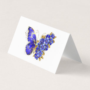 Blume Sapphire Butterfly Visitenkarten