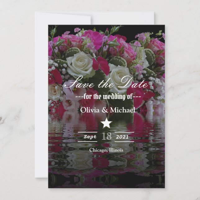Blume Save The Date (Vorderseite)