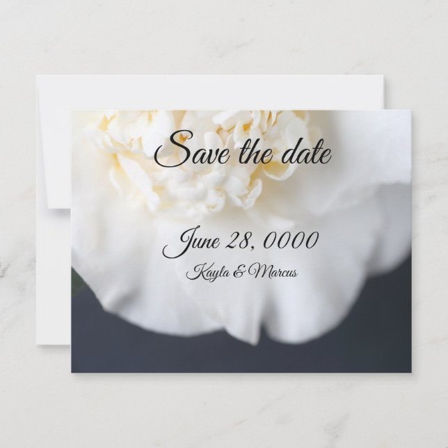 Blume Save The Date (Vorderseite)
