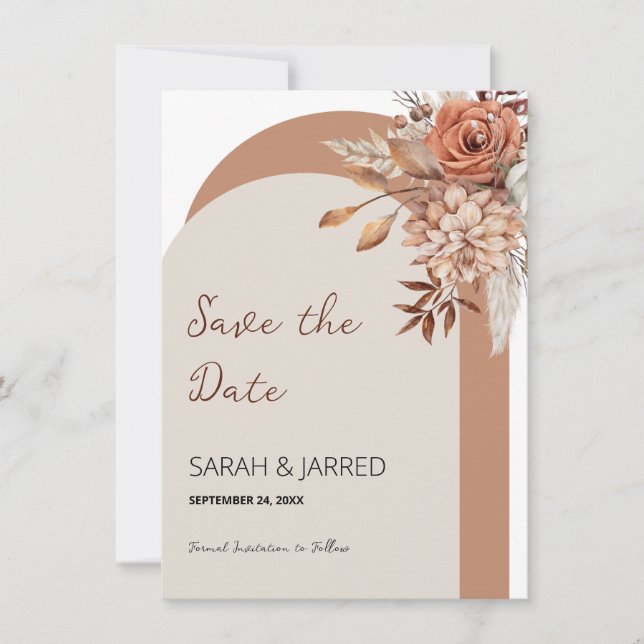 Blume Save The Date (Vorderseite)