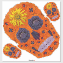 Blume Schädel 1 Aufkleber