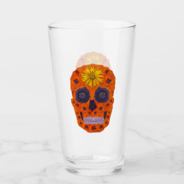 Blume Schädel 1 Glas