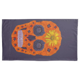 Blume Schädel 1 Kissenbezug